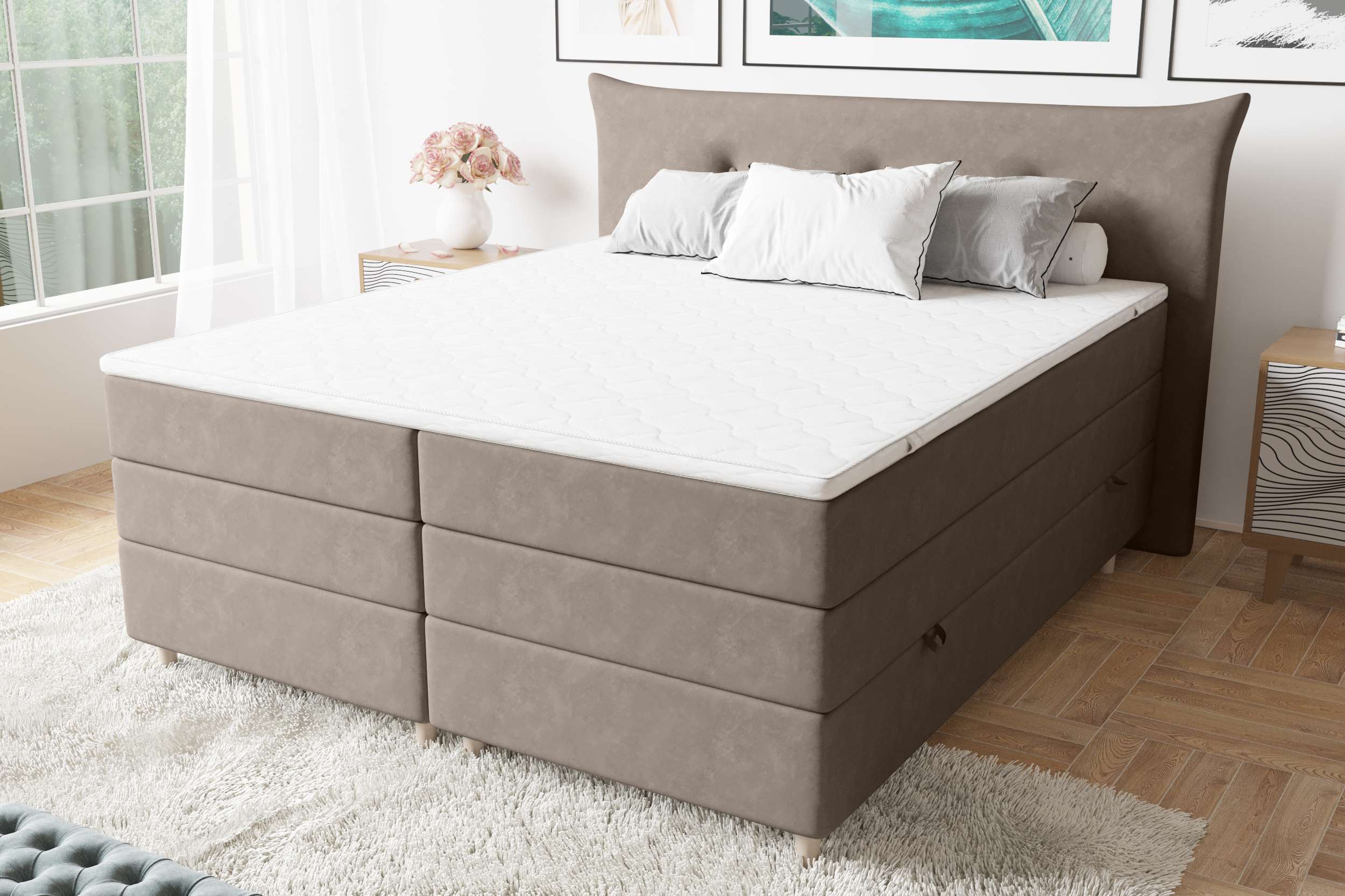 99rooms Zeus Boxspringbett Velours 76.1024.78 kaufen
